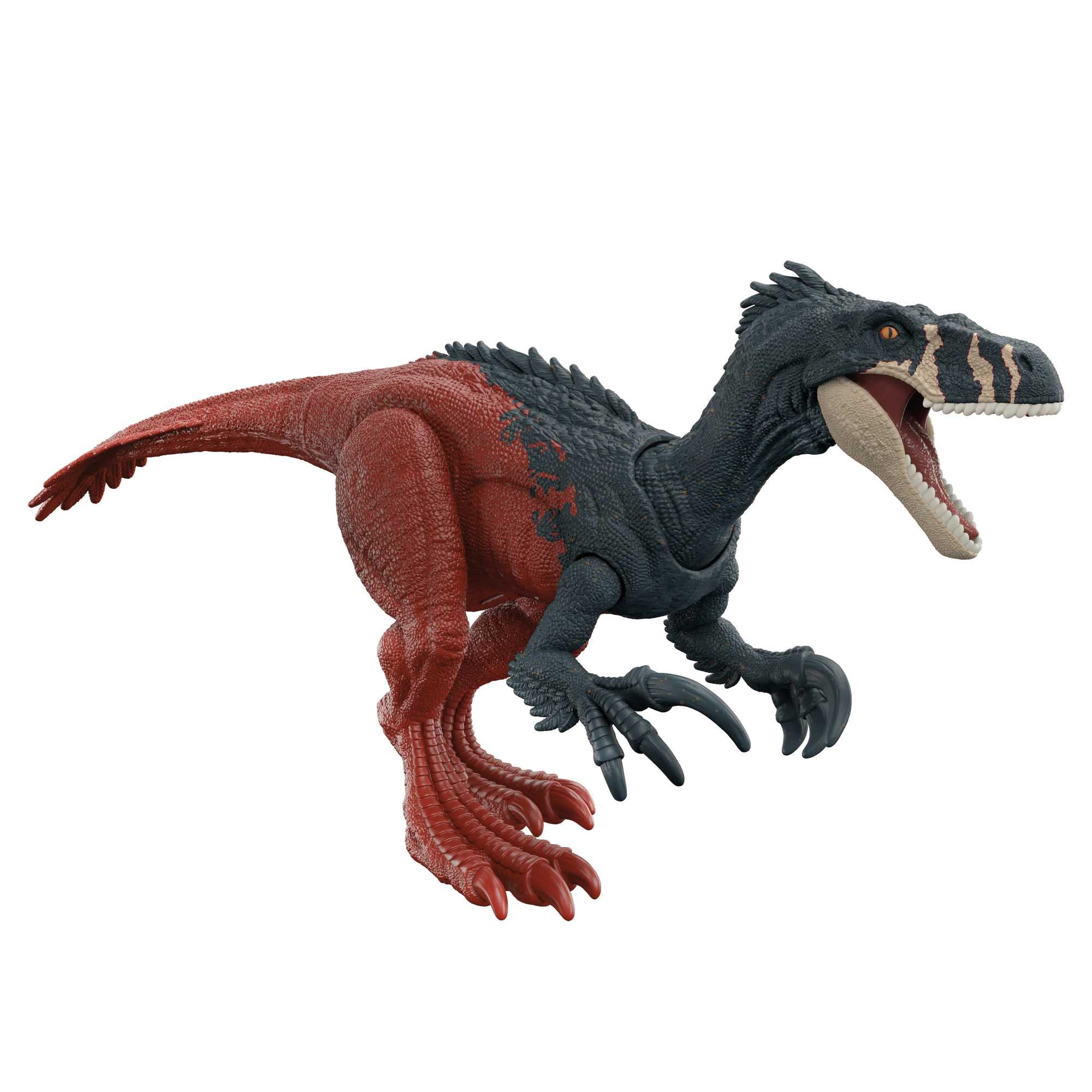 Jurassic World Dominion Roar Strikers Megaraptor Dinosaur Action Figure with Attack Motion and Sound, Toy Gift with Physical and Digital Play​