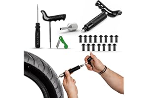 GRAND PITSTOP Tubeless Tire Puncture Repair Kit for Motorcycle and Cars (15 Plugs)