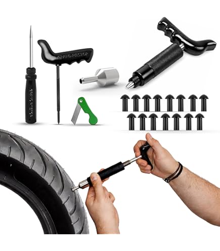 Kit De Patchs Externes GlueTread Pour Pneus Tubeless - Réparation Sans Démonter Le Pneu - Universel