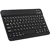 Ultra-Slim Bluetooth Keyboard Portable Mini Wireless Keyboard Rechargeable for Apple iPad iPhone Samsung Tablet Phone Smartph
