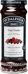 St. Dalfour Four Fruits Fruit Spread - 10oz - 100% from Fruit, No Artificial Ingredients, Non-GMO, No Cane Sugars, All Natura