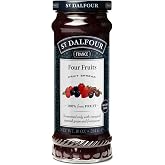 St. Dalfour Four Fruits Fruit Spread - 10oz - 100% from Fruit, No Artificial Ingredients, Non-GMO, No Cane Sugars, All Natural, Made in France