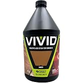 CC Concrete Coatings Vivid Acid Stain for Concrete | Amber | 1-Gallon | Mottled Look, Variegated Effect, Concrete Stain, Reacts with Cement, Interior &amp; Exterior, Patios, Floors, Driveways