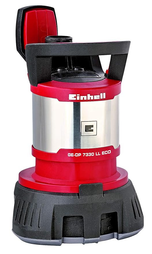 Einhell Schmutz- und Klarwasserpumpe GE-DP 7330 LL ECO (730 W, 16500 l/h, max. Förderhöhe 8,5 m, Fremdkörper bis 30 mm, Schwi