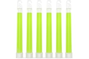Swiss Safe Premium 6" Glow Sticks - Extra Bright, 12+ Hour Duration, Emergency Ready