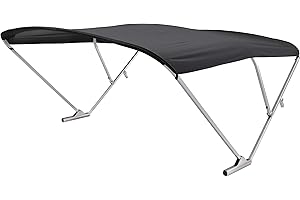 SureShade Pontoon Power Bimini Top fits 92-102" W, Anodized Aluminum Frame, 10' Marine-Grade Canvas, Rail Mounted Controller, Bluetooth® Capability, Quick Connect Install