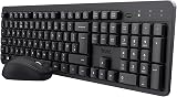 Trust Ymo II Silent Wireless Keyboard and Mouse UK QWERTY view 1