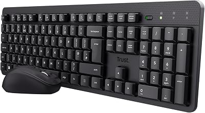 Trust Ymo II Silent Wireless Keyboard and Mouse UK QWERTY
