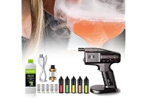 Handheld Smoked Bubble Gun, Smoke Infuser Molecular Cuisine Bubble Machine,Cocktail Smoker Kit with Bubble Liquid & Essential