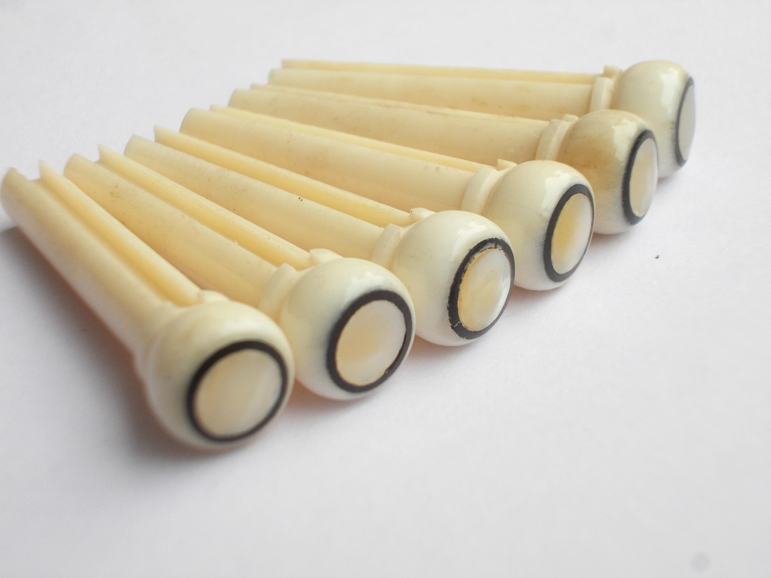 MUSICAL STRING 6 pcs (1 set) Real Bone Acoustic Guitar Bridge Pins High Quality