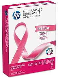 HP Printer Paper, Multipurpose20, 8.5 x 11, 20lb, 96 Bright, 500 Sheets / 1 Ream (112000R) Made In The USA