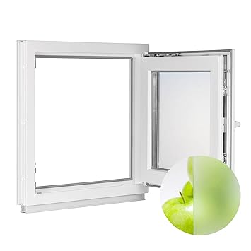 Kunststofffenster Fenster Badezimmerfenster 2 Fach Dreh Kipp Bxh 100x70 Cm Din Rechts Verschiedene Masse Satinato Milchglas Premium Amazon De Baumarkt