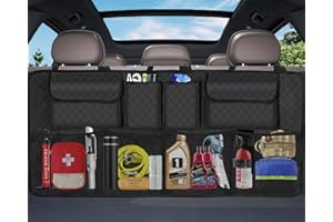 NEWFOM Car Trunk Organizer and Storage, Large Capacity Backseat Hanging Storage Accessories, Backseat Car Organizer for SUV/MPV/Truck (Black)