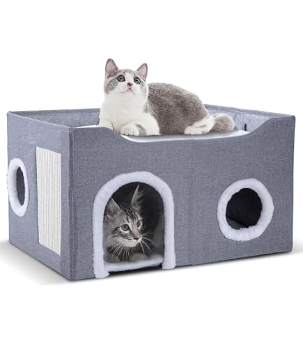 thumbnail image 2 of FluffyDream Cat Scratcher Cardboard, Scratching Pad House Bed Furniture... 2 of 12