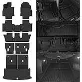 NQOQN Floor Mats Fit for 2024 2025 Lexus TX TX350 TX550H+ 7 Seats 2nd Row Bench Chairs Floor Mats & Trunk Mat with Backrest Mats and 2nd Backrest Mats Replacement for Lexus TX Accessories