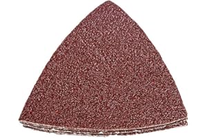 KingBra 40 Grit Triangular Multitool Sandpaper, Wood Sanding Paper Fit 3-1/8 Inch Oscillating Multi Tool Sanding Pads, Pack o