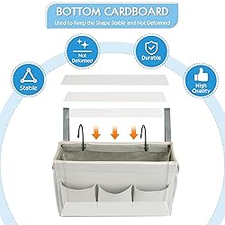 Ozzptuu Bedside Storage Caddy/Bedside Hanging