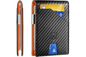 VOOTAI Slim Wallet for Men, Christmas Stocking Stuffers Gifts for Men Him, White Elephant Gifts for Adults Husband Boyfriend, RFID Blocking Minimalist Wallet for Men with Money Clip, Credit Card Holder