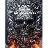 Skull,Gothic,Traditional tattoo stencils: Tattoo designs