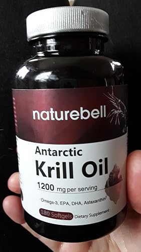 Krill Oil 1000mg Supplement, 240 Softgels