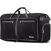 Gonex 40L 60L 80L 100L 150L Large Foldable Travel Duffle Bag with Shoes Compartment, Packable Lightweight Water Repellent Duffel Bag for Camping Gym Weekender Bag