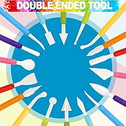 LINPHCEY 9PCS Clay Tools for Kids Air Dry Clay Tool
