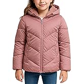 DKNY Girls Puffer Jacket - Quilted Heavyweight Faux Fur Lined Puffer Coat with Hood - Warm Insulated Winter Jackets for Girls
