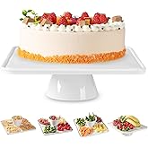 Cake Stands,White Cake Stand 5-in-1 Multi-Purpose Use,Wedding Cake Stand for Serving Platter,Fruit Plate Cake Pedestal Stand Display Dessert Stand for Birthday,Wedding,Party,Baby Shower (12.5 inch)