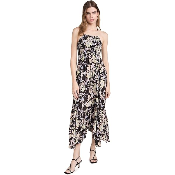 chinese dress ladies Free People Heat Wave Printed Maxi Dress in Midnight Combo main image 1