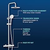 Bristan BUZ2 C Buzz Safety Touch Rigid Riser Shower Chrome view 6