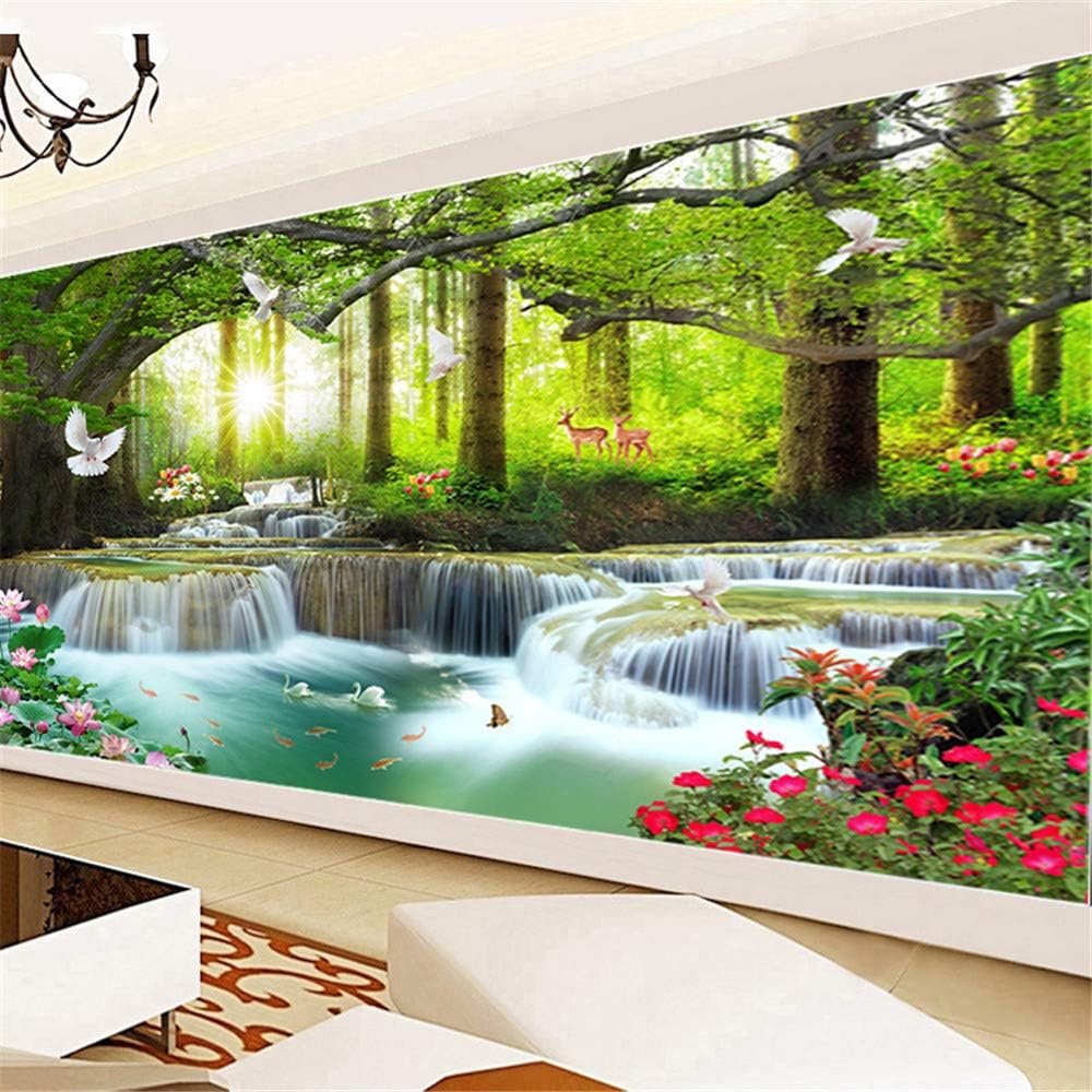 Nicole Knupfer DIY Diamond Painting Set,Schwan Landschaft 5D Diamant