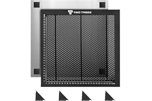 OUYZGIA Honeycomb Laser Bed 300x300mm Steel Honeycomb Working Table for Laser Cutter Engraver, Honeycomb Cutting Table for Laser Cutting Engraving, with Aluminum Plate (11.8”x11.8”)