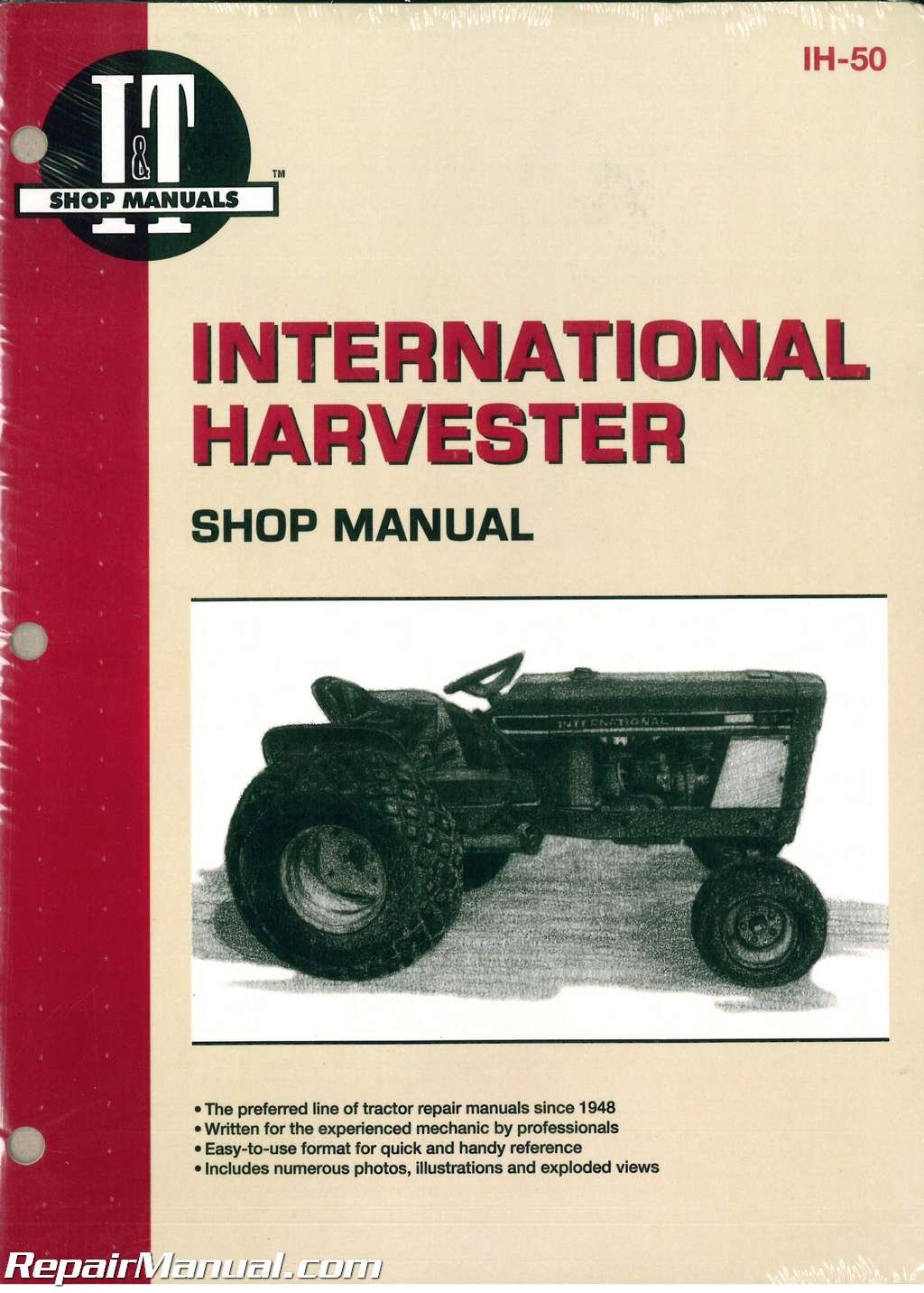 IH-50 International Harvester Cub 154 184 185 Lo-Boy Farmall Cub Tractor  Workshop Manual Paperback – 2004