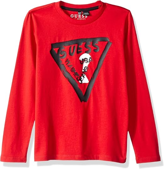 maglietta manica lunga rossa bambino