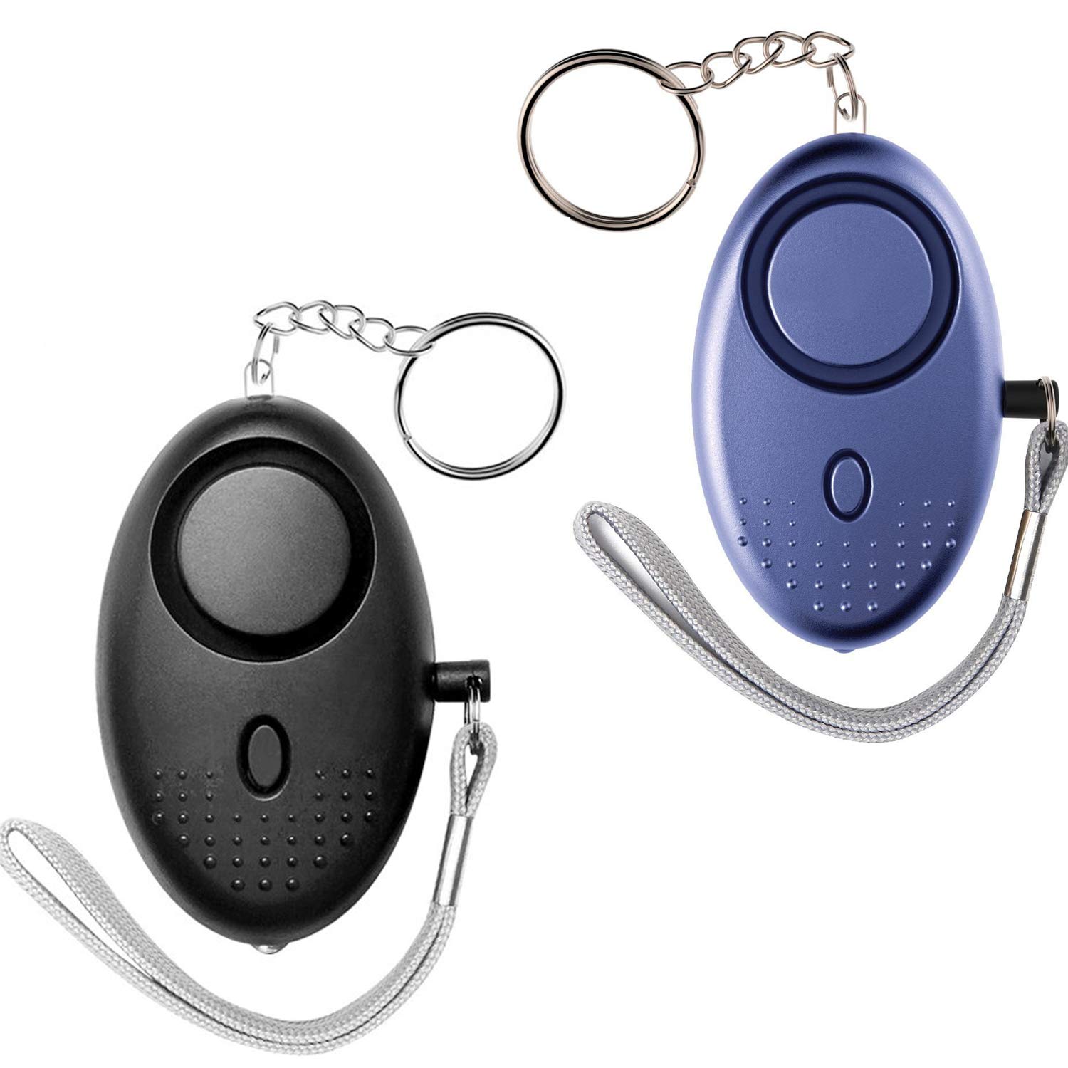 UDL Personal Alarm for Women 140DB Emergency Self-Defense Security Alarm  Keychain with LED Light for Women Kids and Elders Black/Blue