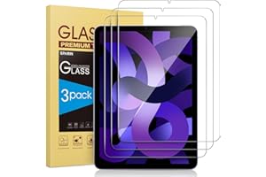 SPARIN 3 Pack Screen Protector for iPad Air 5th /iPad Air 4th 10.9 Inch, Tempered Glass for iPad Air 5/4 Generation (2022&2020), Apple Pencil Compatible