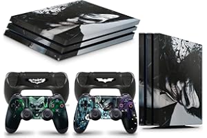 GNG PS4 PRO Console Dark Joker from Batman Skin Decal Vinal Sticker + 2 Controller Skins Set