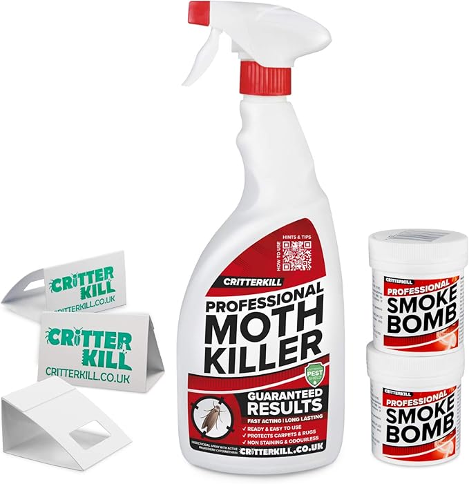 CritterKill Moth Killer Kit For Low Level Home Infestation Moth