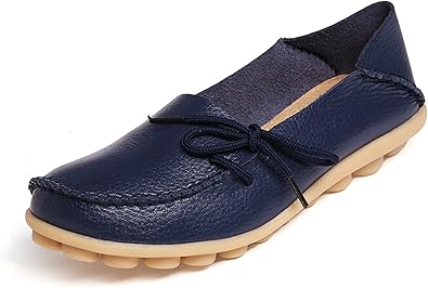 venuscelia women's natural comfort walking flat loafer
