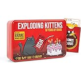 Exploding Kittens -10th Anniversary Collectible Tin (Limited Edition) – Updated with 8 Legacy Cards – Hilarious Fast-Paced Ca