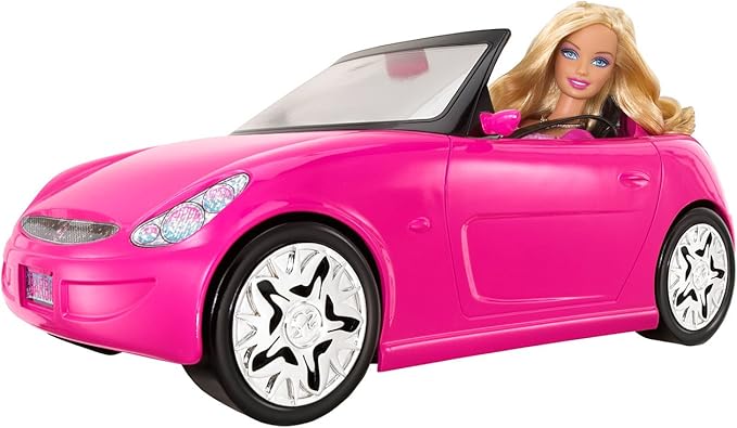 barbie doll car set
