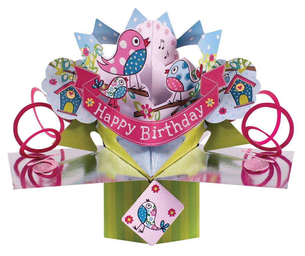 Second Nature POP063 Pop Up Greeting Card for a Female Birthday