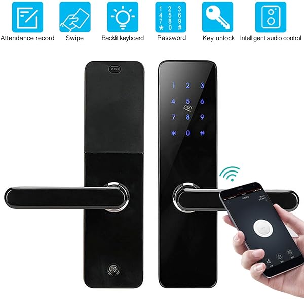 Mxzzand Elektronischer Trschlosscode Trschloss Passwort Trschloss Digital Smart Verhindern Sie DASS andere die Installation fr Apartment for Home fr Amazon Alexa gucken