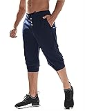 EKLENTSON Men's Three-Quarter Jogger 3/4 Capri
