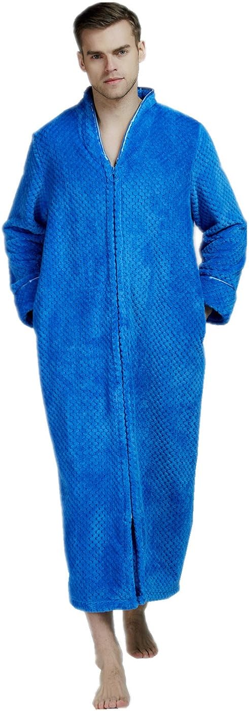 mens zipper robe