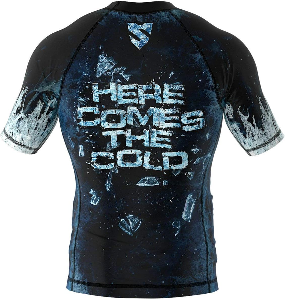 SMMASH Black Walkers Men's Rashguard Shirt Shortsleeve for Martial Arts Rash Vest Men, Vest Tops for Men Breathable and Light - Image 5