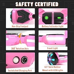 SIMATE Scooter, Bluetooth Speakers and LED Light-Up
