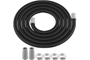 Canister Filter Ribbed Hosing A20015 with Rubber Adapter Replace for Fluval 307/407/306/406/305/405 Aquarium Filters Pumps, 9