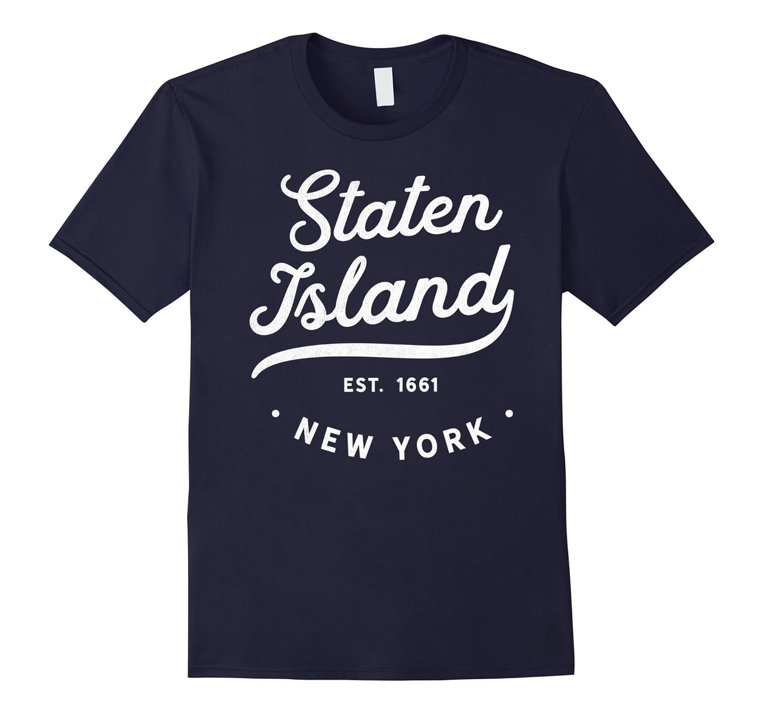 Classic Retro Vintage Staten Island New York City Tshirt-Rose