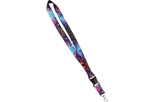 Moose Pet Wear Print Lanyard - Satin Keychain Necklace with Side Release Buckle and Snap, ID Badge Holder – 3/4 Inch, Univers